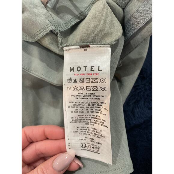 Motel Rocks Jarli Hot Pants XXS | Y2K new w tags Micro Shorts | NWT gray - Picture 9 of 13